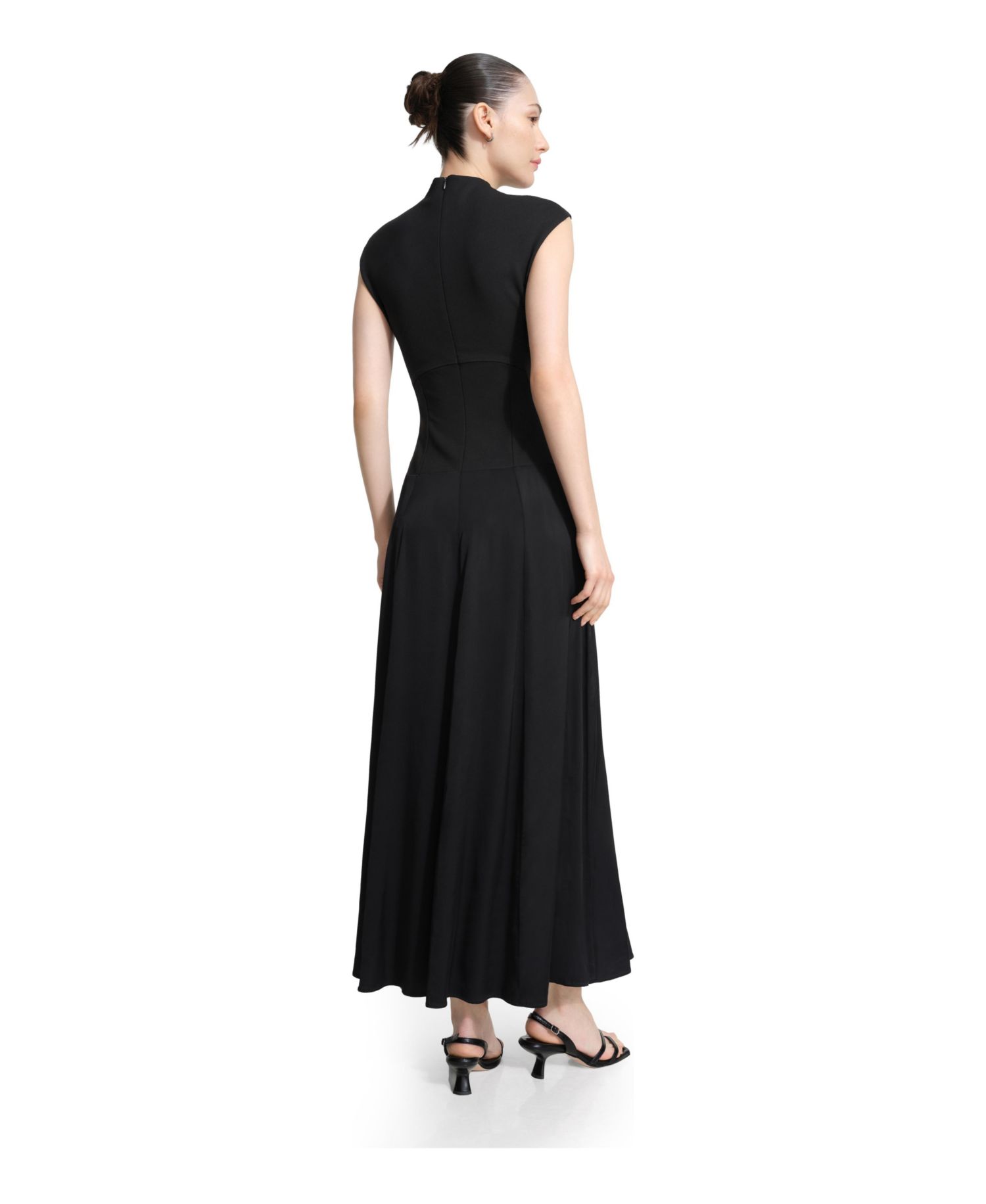 Women's Haru High-Neck Drop-Waist Maxi Dress