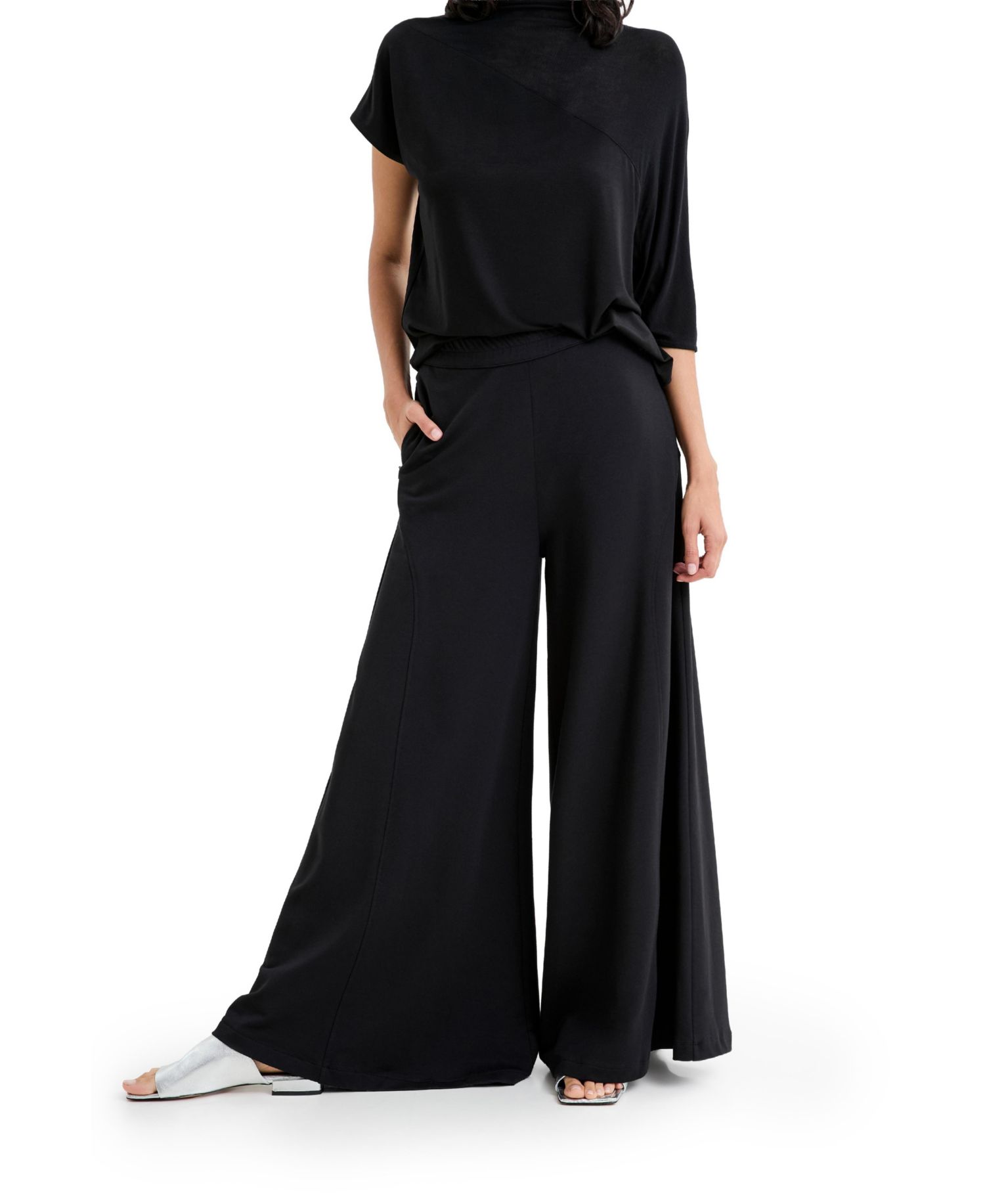 Women's Hylan High-Rise Wide-Leg Trousers