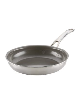 EverLast Clad Stainless Steel Ceramic Nonstick 8.5" Open Skillet