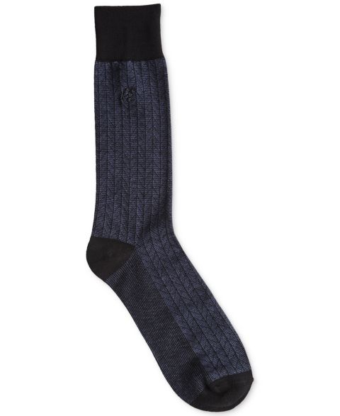 Носки Herringbone для мужчин, средней высоты — Perry Ellis Portfolio, цвет: Антрацитовый
