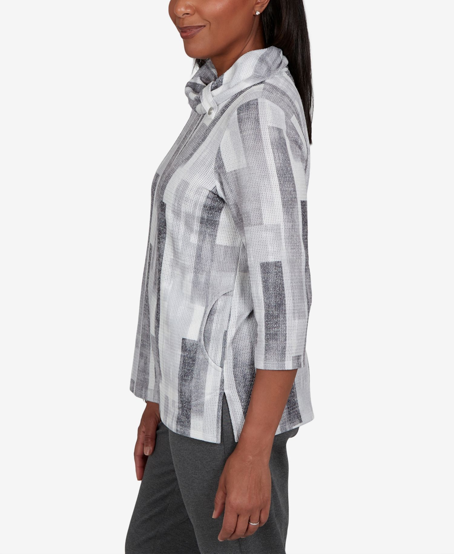 Petite Cowl Neck 3/4-Sleeve Tunic