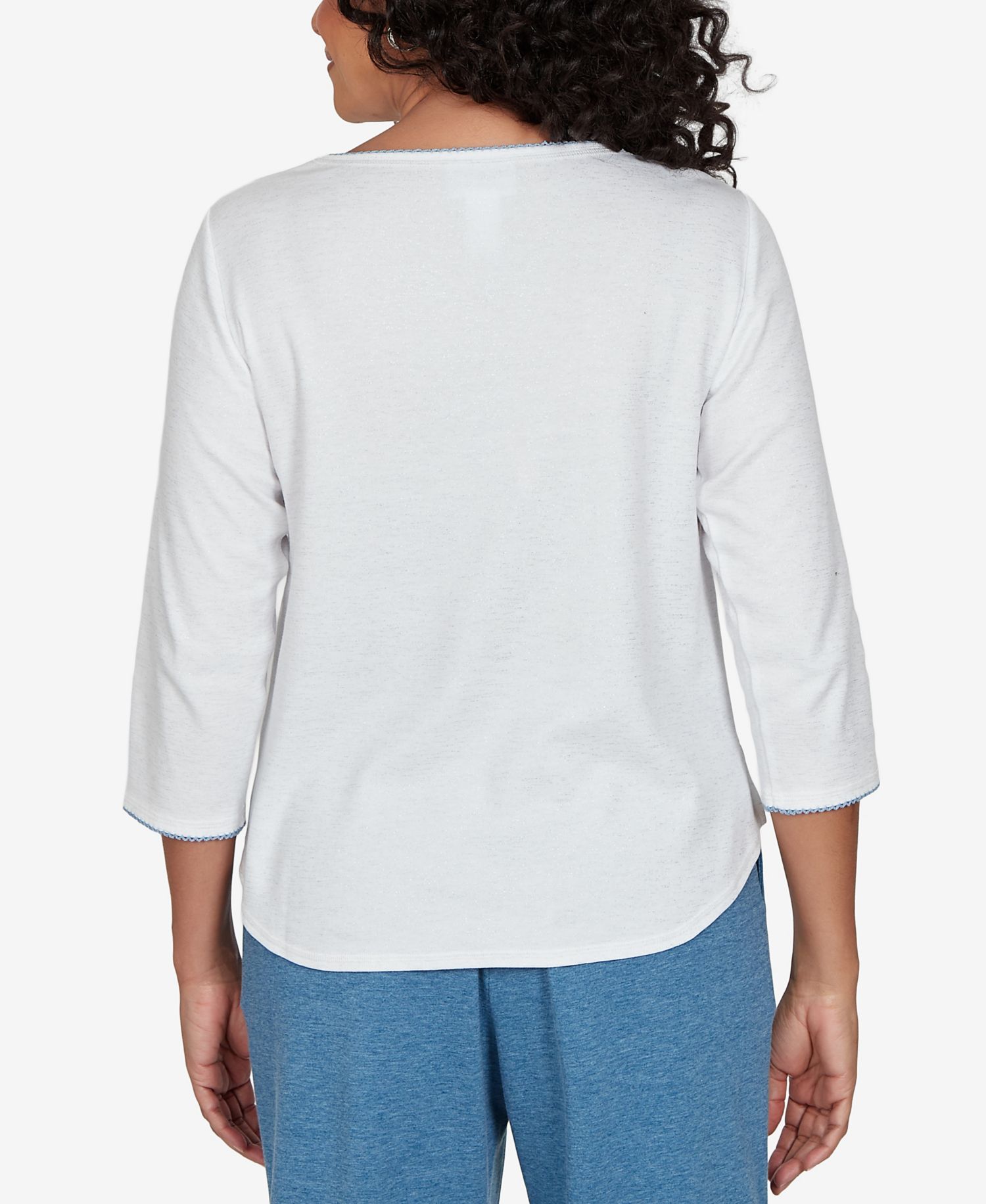 Petite Floral 3/4-Sleeve T-Shirt