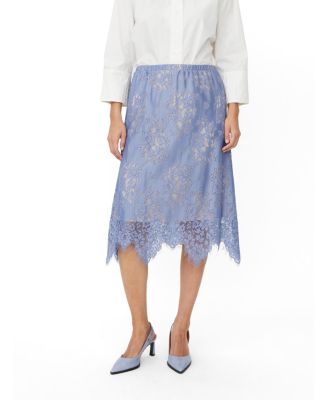 Women's MaSarivelle Floral-Lace Midi Skirt