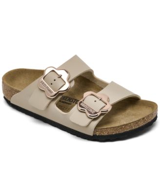 Big Girls' Arizona Birko-Flor Flower Buckle Sandals from Finish Line
