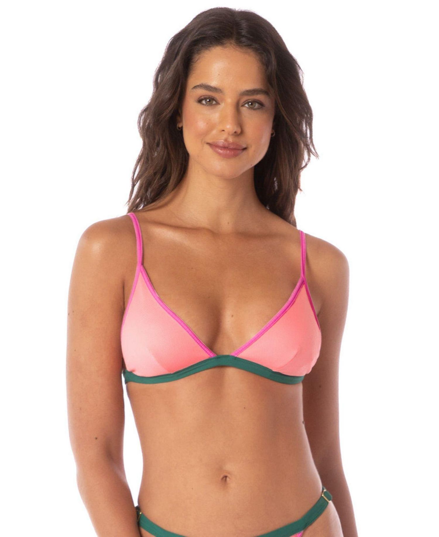 Women's Strawberry Breeze Reversible Colorblock Triangle Bikini Top