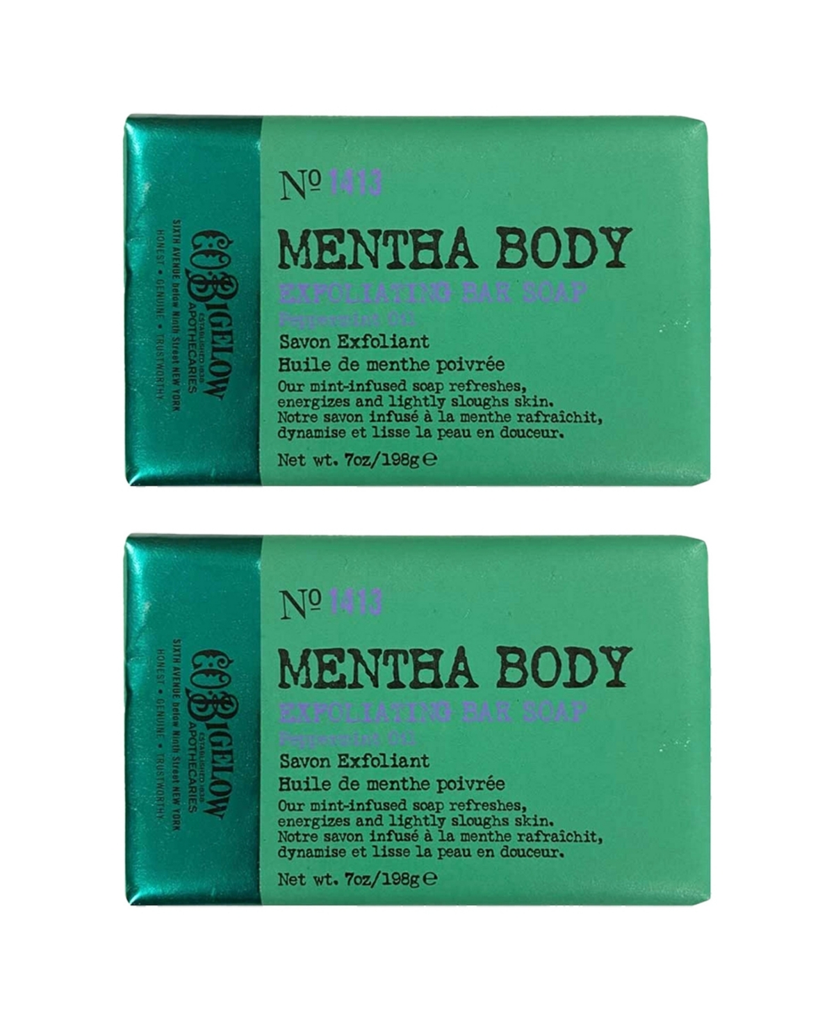 C.o. Bigelow 2-pack Mentha Exfoliating Bar Soap In No Color