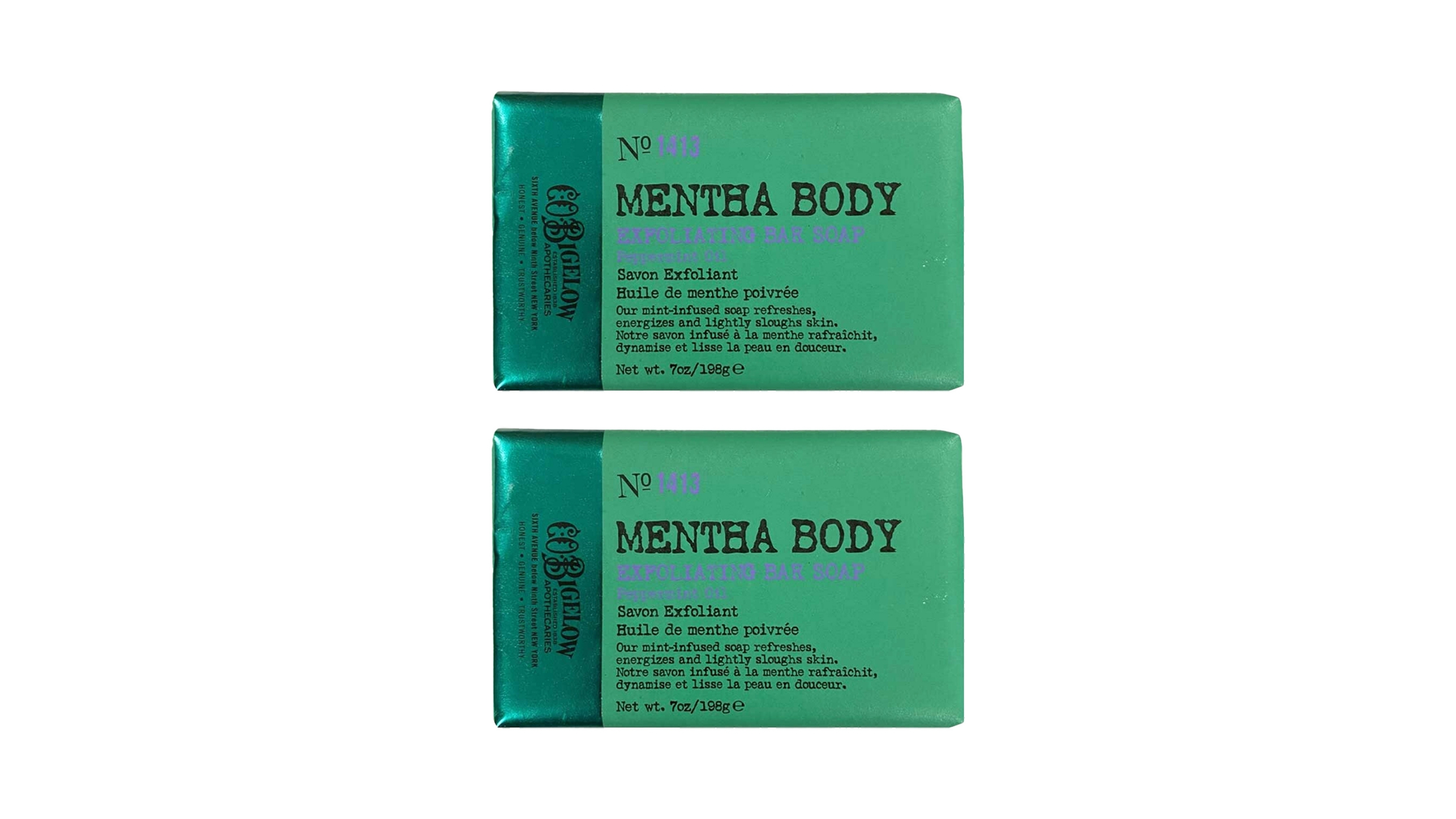 C.o. Bigelow 2-Pack Mentha Exfoliating Bar Soap