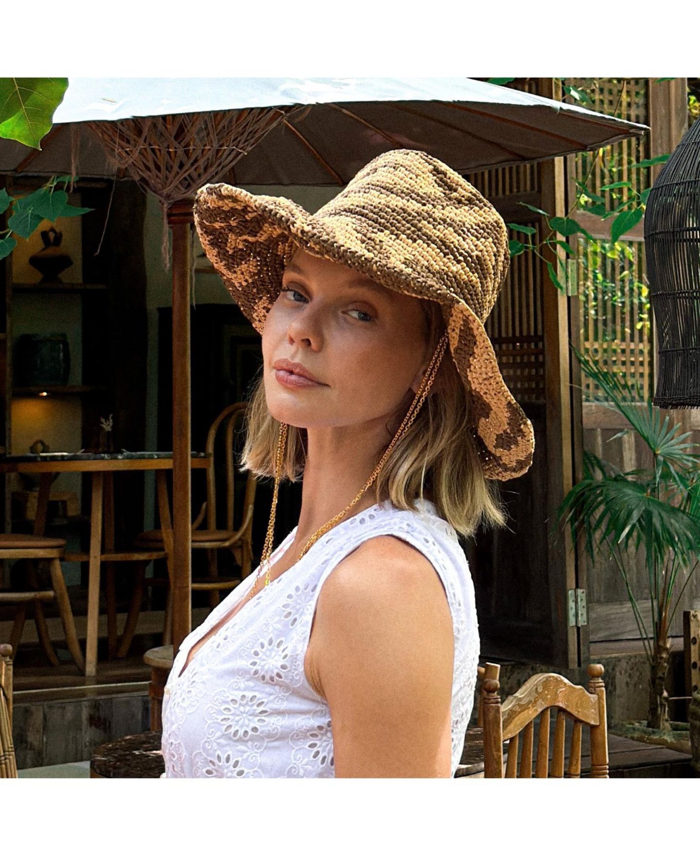Женский головной убор Brunna.co The Zenda Wide Brim Raffia Rancher Hat, цвет: Коричневый — фото 7