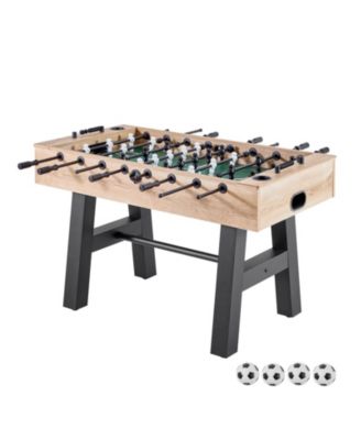 55 Inch Standard Size Foosball Soccer Table with Cross Leg Frame Score Keeper and 2 Cup Holders