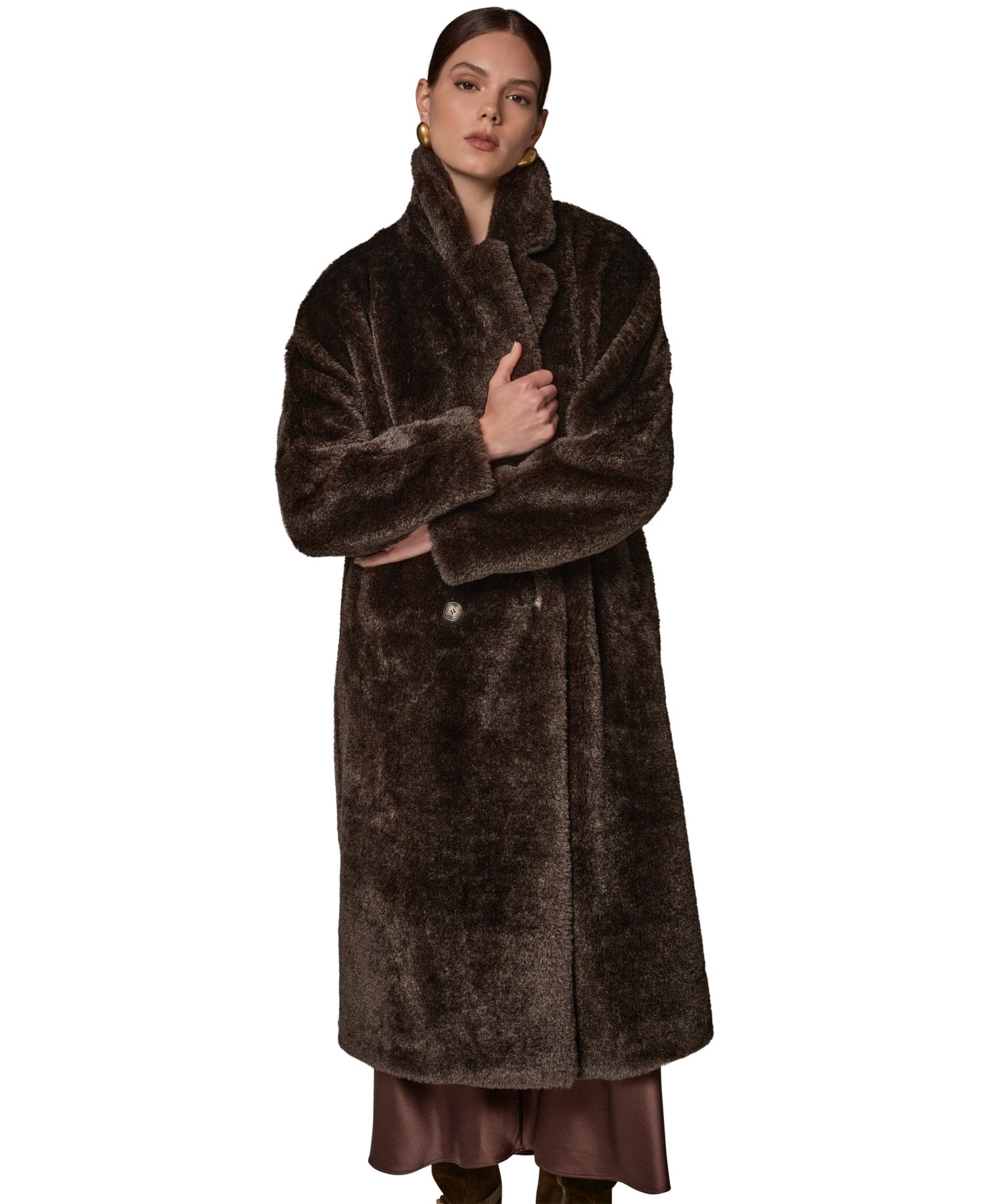 Women's Double-Breasted Long Coat