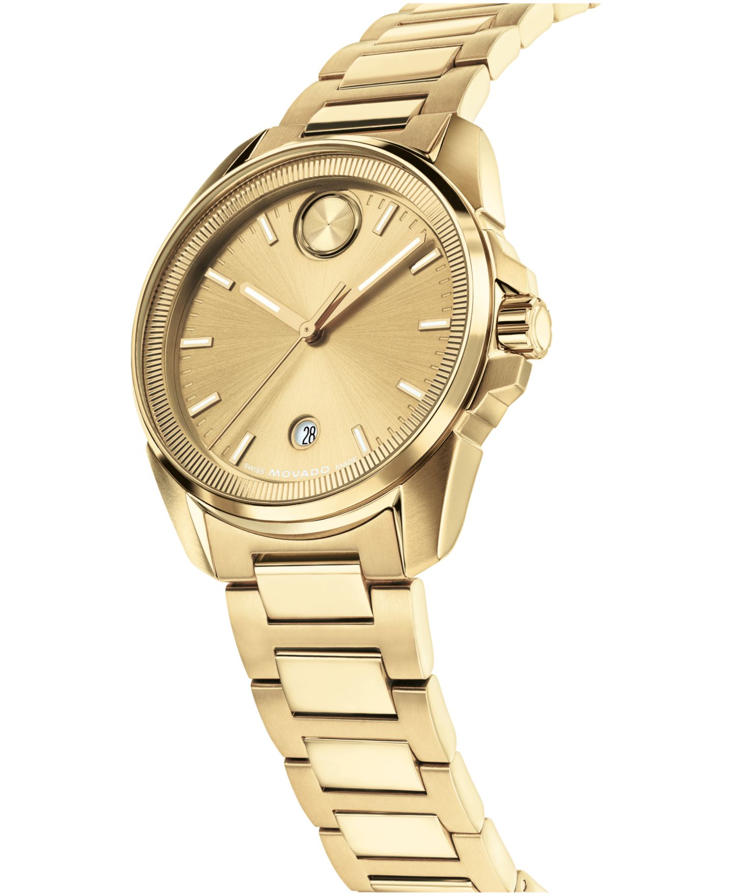 Мужские часы Movado Bold Verso Gold Stainless Steel 42mm — фото 2