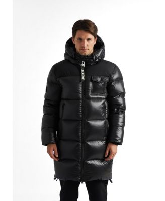 Men's Long Quilted Puffer Coat