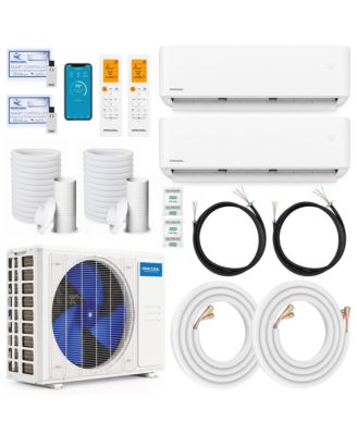DIY 5th Gen 18K BTU Multi-Zone Ductless Mini Split Air Conditioner, White