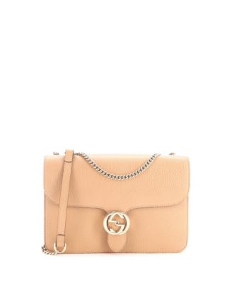 Medium Interlocking Shoulder Bag Leather