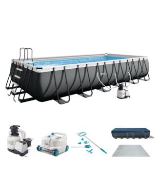 Ultra XTR Frame Swimming Pool and Pump, Robot Vacuum w/Pool Maintenance Kit