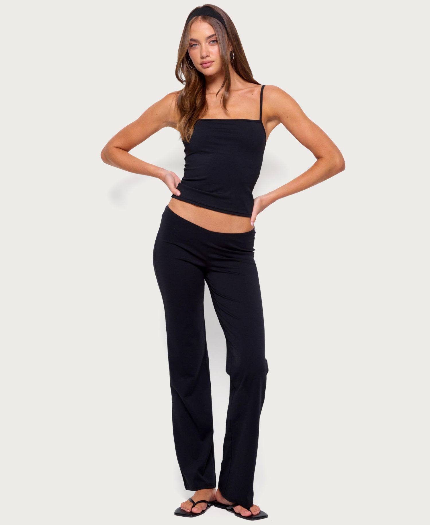 Women's Anika Low-Rise Straight-Leg Pull-On Pants
