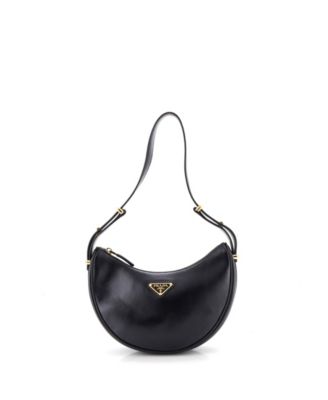 Small Arque Half Moon Hobo Leather