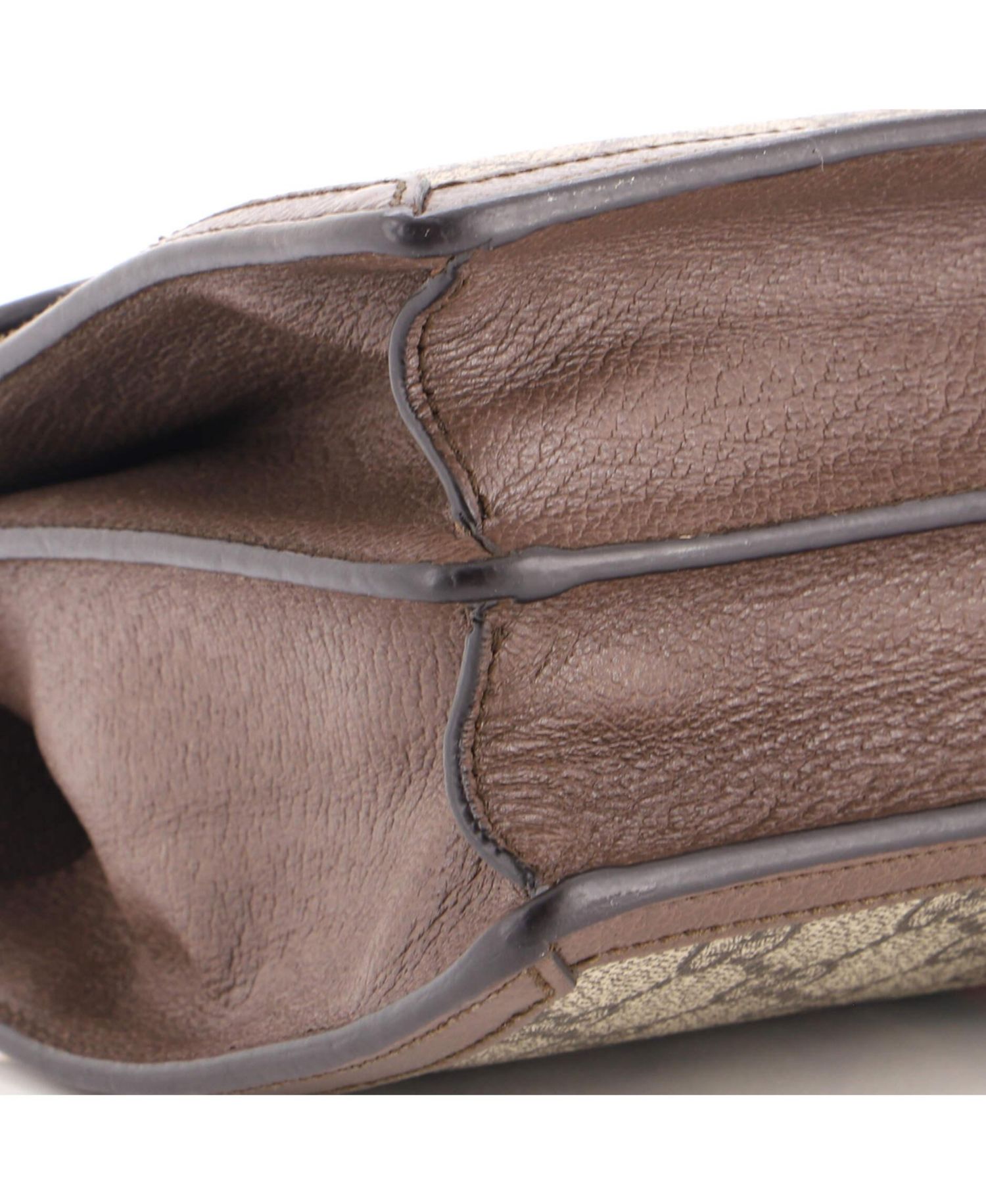 Small Ophidia Flap Top Handle Bag GG Coated Canvas