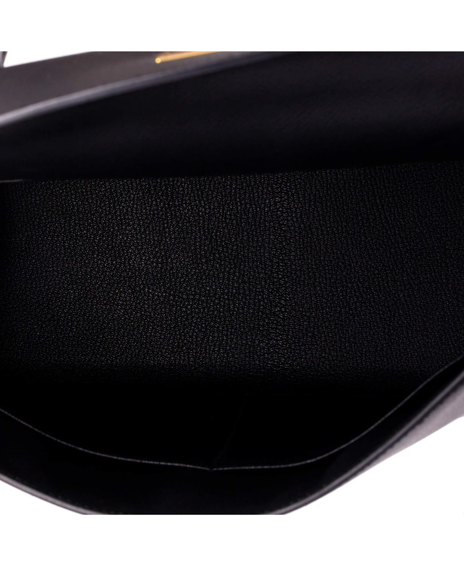 Pre-Owned Hermes Kelly 28 Handbag Black Epsom with Gold Hardware