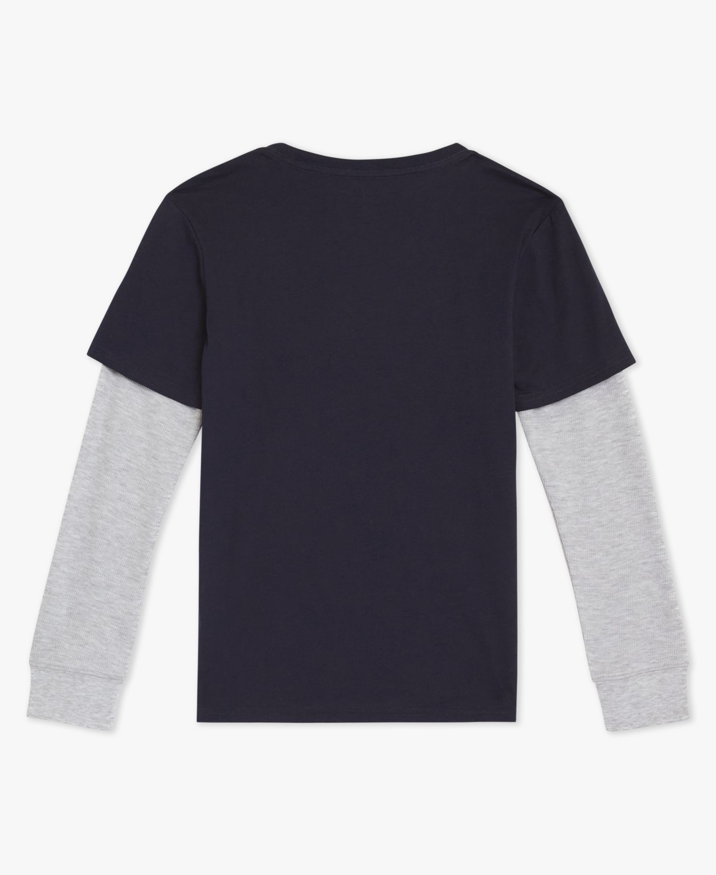 Футболка Champion Hangdown Long-Sleeve T-Shirt для мальчиков, цвет: Тёмный тёмно-синий — фото 6