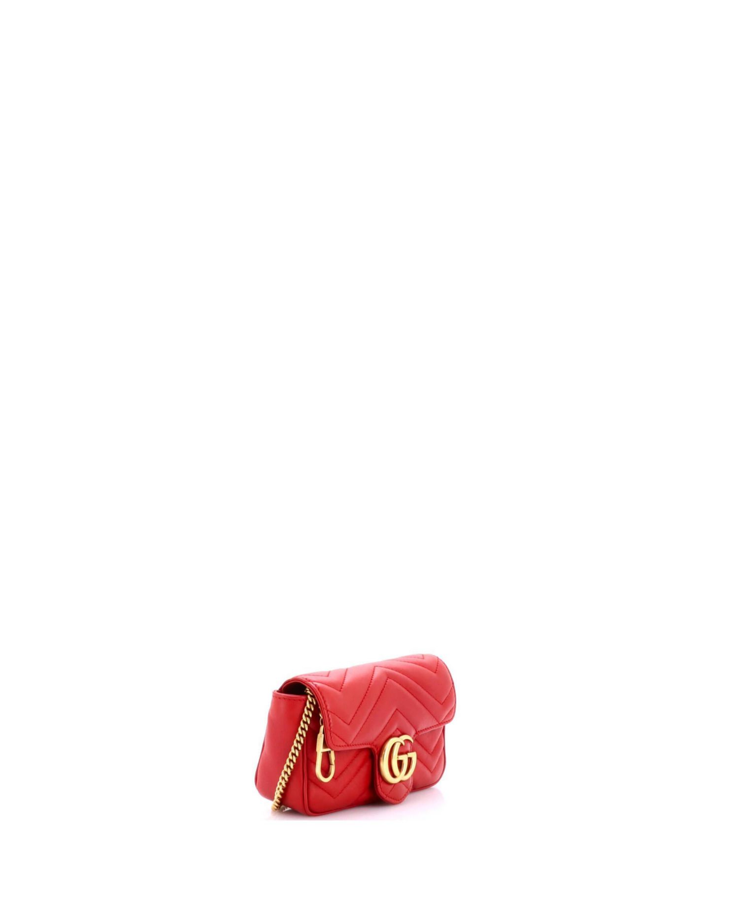 Super Mini GG Marmont Flap Bag Matelasse Leather