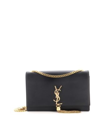 Medium Classic Monogram Tassel Crossbody Bag Leather