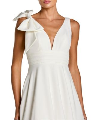 macy's white cocktail dresses Women's Formal & Black Tie The it dress for Size:30 x 32 Bridal dresses ric rac Fitted silhouette