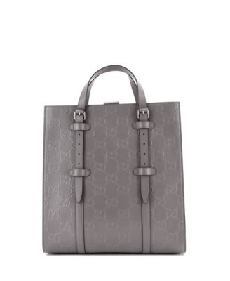 Medium Tote Bag GG Embossed Perforated Leather