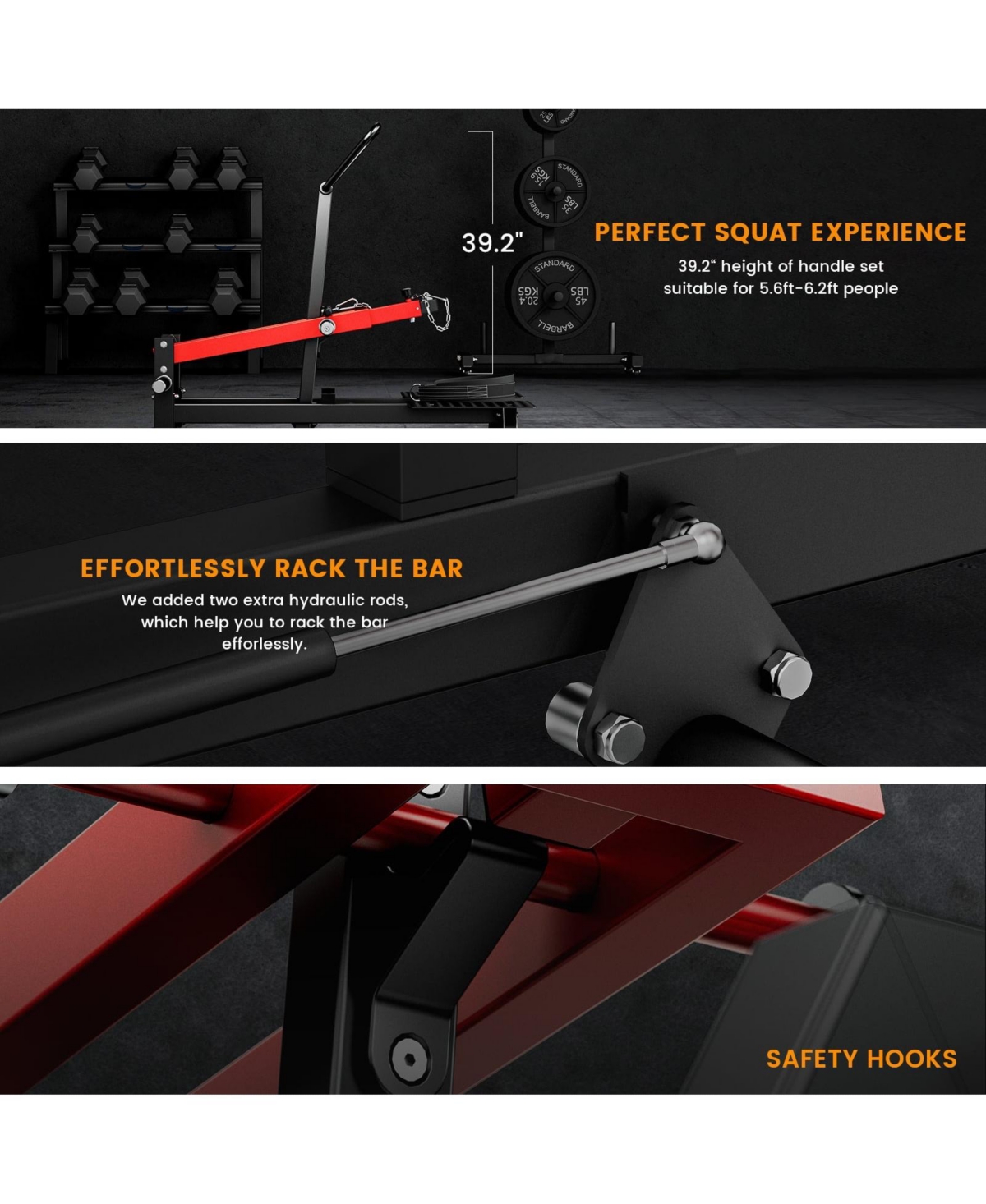 Syedee Belt Squat Machine, Leg Machine for Strength Training, Hack Squat Machine with Weightlifting Belt
