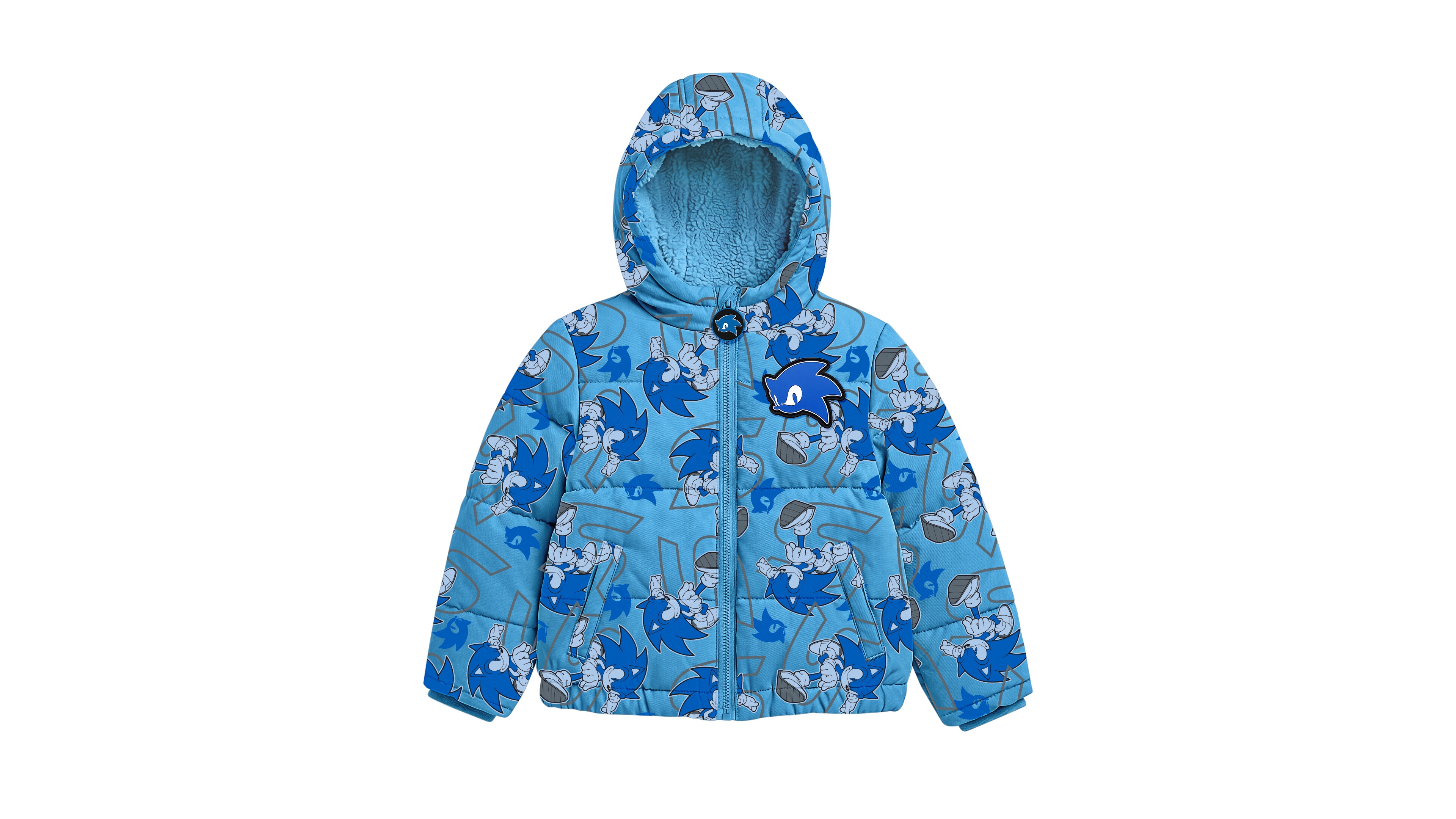 Sonic Boys' 4-7 Hooded Puffer Jacket