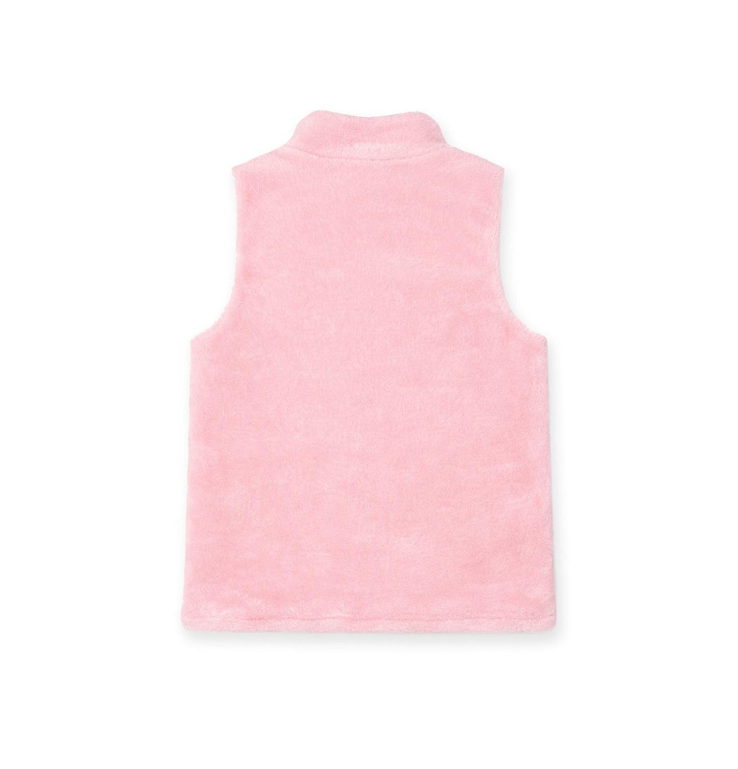 Big Girls (7-8) Plush Fleece Zip Up Vest Jacket
