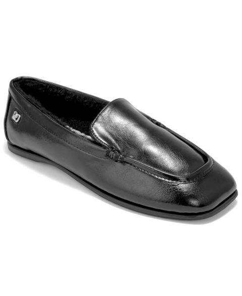 Женские туфли Aerosoles Ravi Fur Square Toe, цвет: Чёрная искусственная кожа