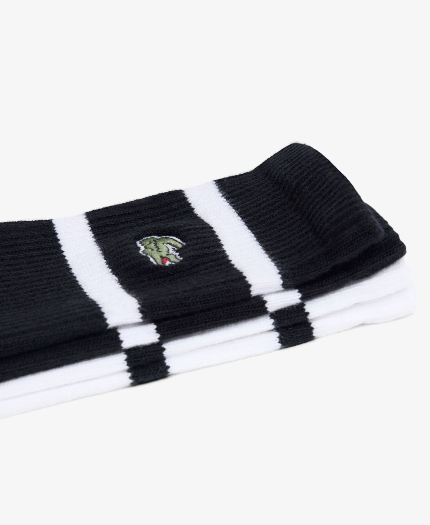 Men's Striped Ribbed Crew Socks, 2-Pack