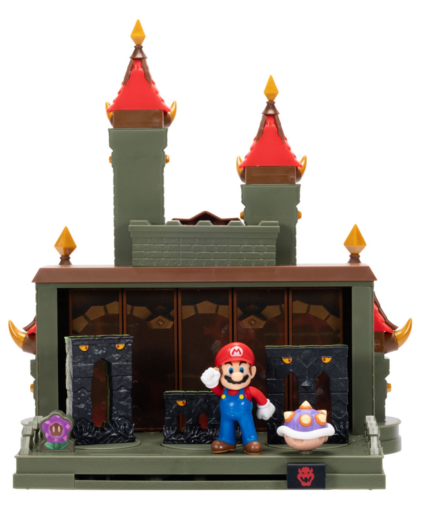 Детский игровой набор SUPER MARIO Deluxe Wonder Bowser Jr. Castle Battle Interactive Playset, Ages 3+ — фото 3