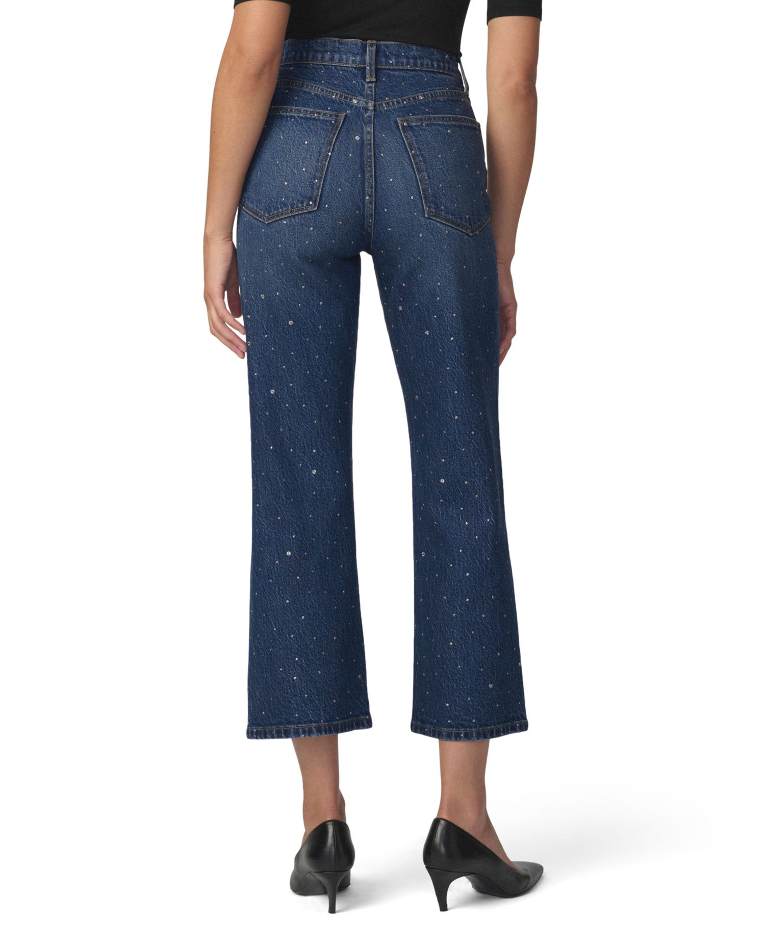 Women's Margot High-Waisted Straight-Leg Cropped Jeans