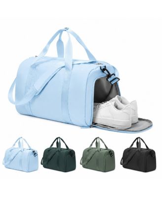 Airline Approved Yoga Workout Weekender Duffle Bag, Wet Pocket and Shoe Compartment