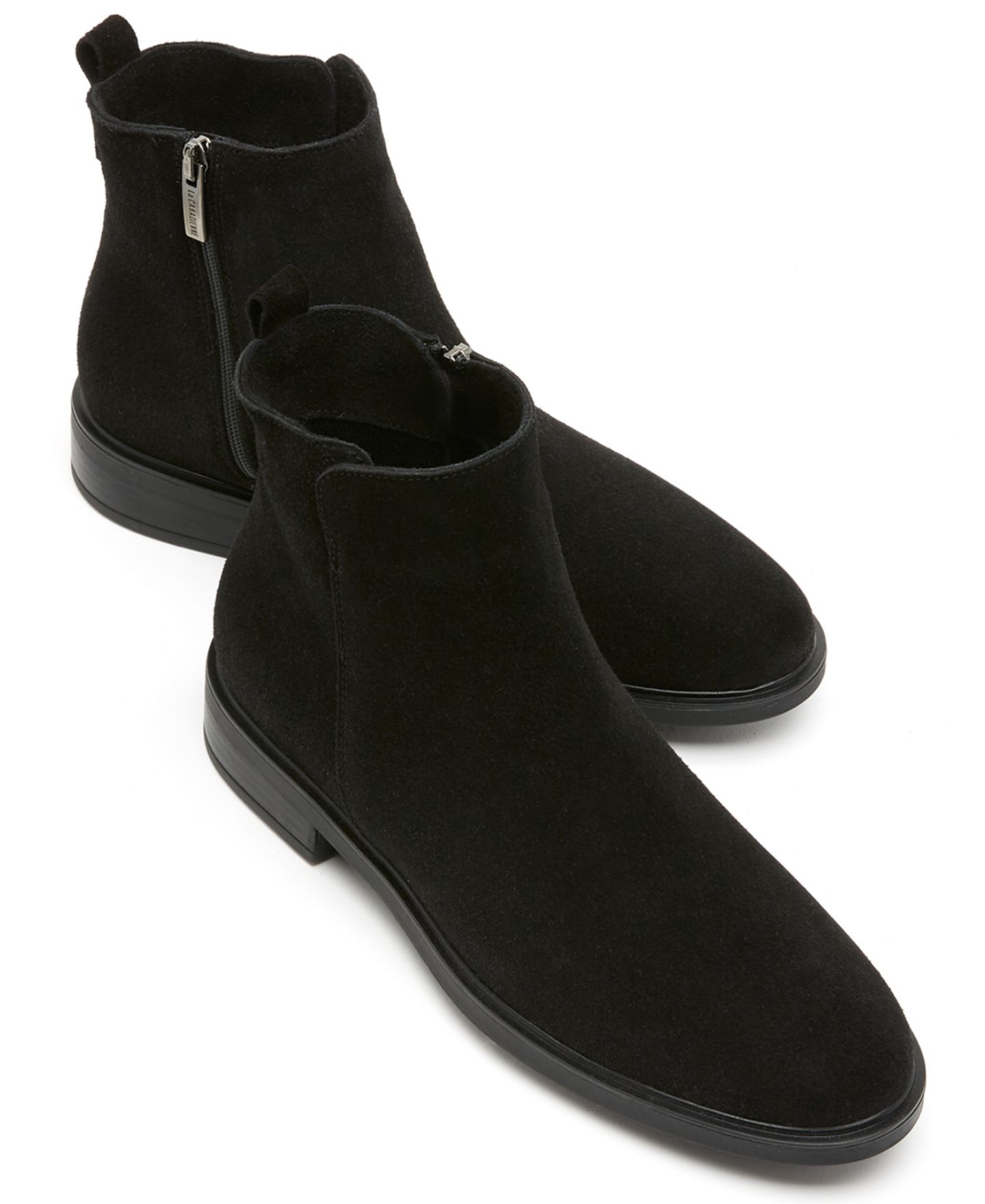 Женские ботинки La Canadienne Shade City Dry Zipper Suede Booties, цвет: Чёрный — фото 4