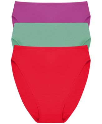Women's 3-Pack. Bliss Bare Cotton High-Cut Brief Underwear 772346MP
