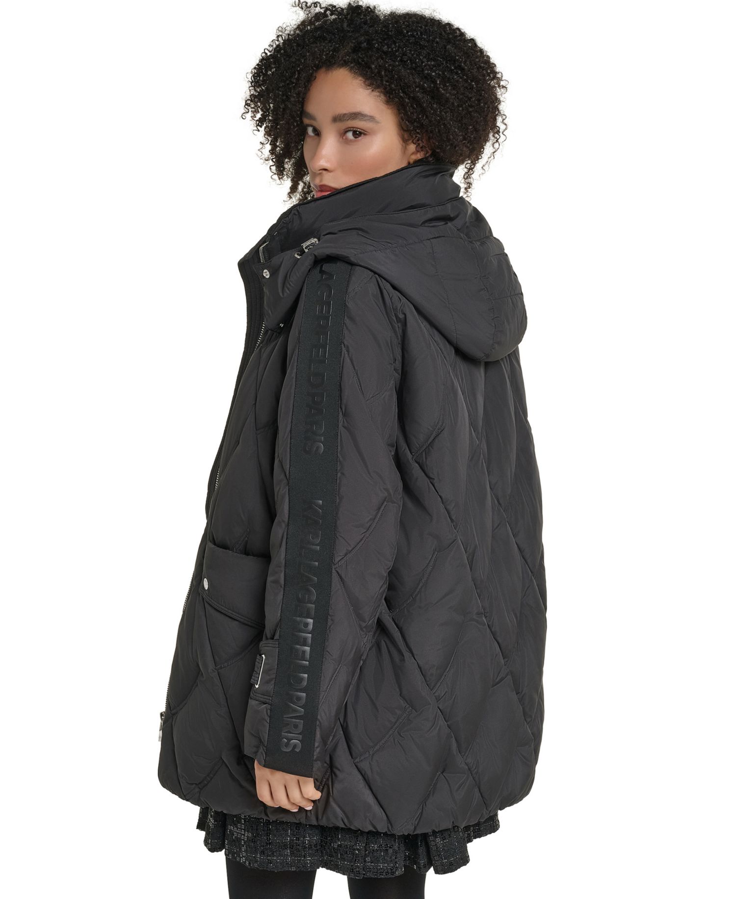 Women's Hooded A-Line Puffer Coat