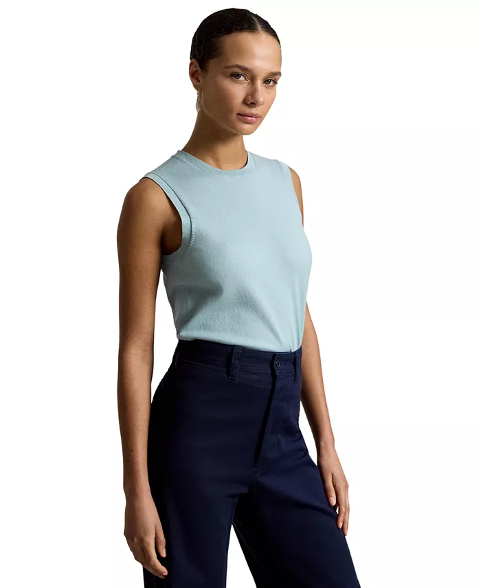 Women's Sleeveless Crewneck Sweater