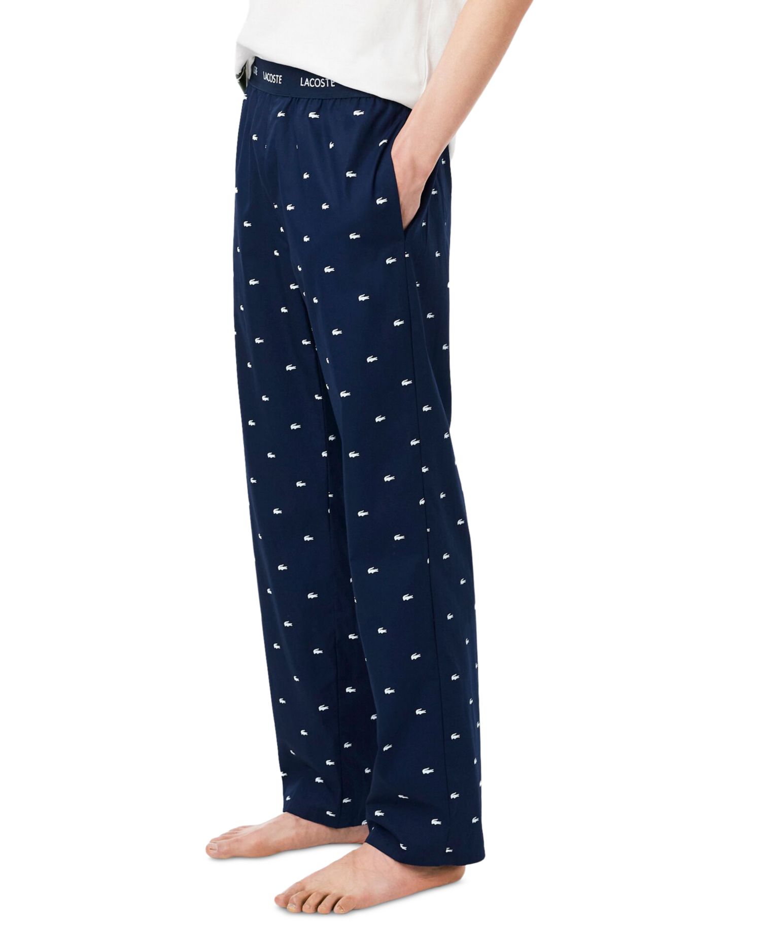 Men's Cotton Crocodile Print Pajama Pants
