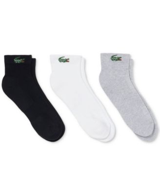 Men's Ribbed-Cuff Ankle Socks, 3-Pack