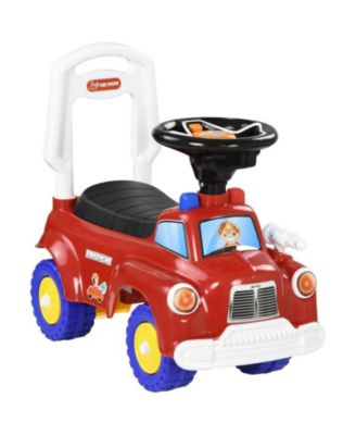 Toddler Ride on Toy - Baby Ride on Fire Truck, Music, Horn, Under Seat Storage, Foot to Floor Car, for Kids 18-36 Months