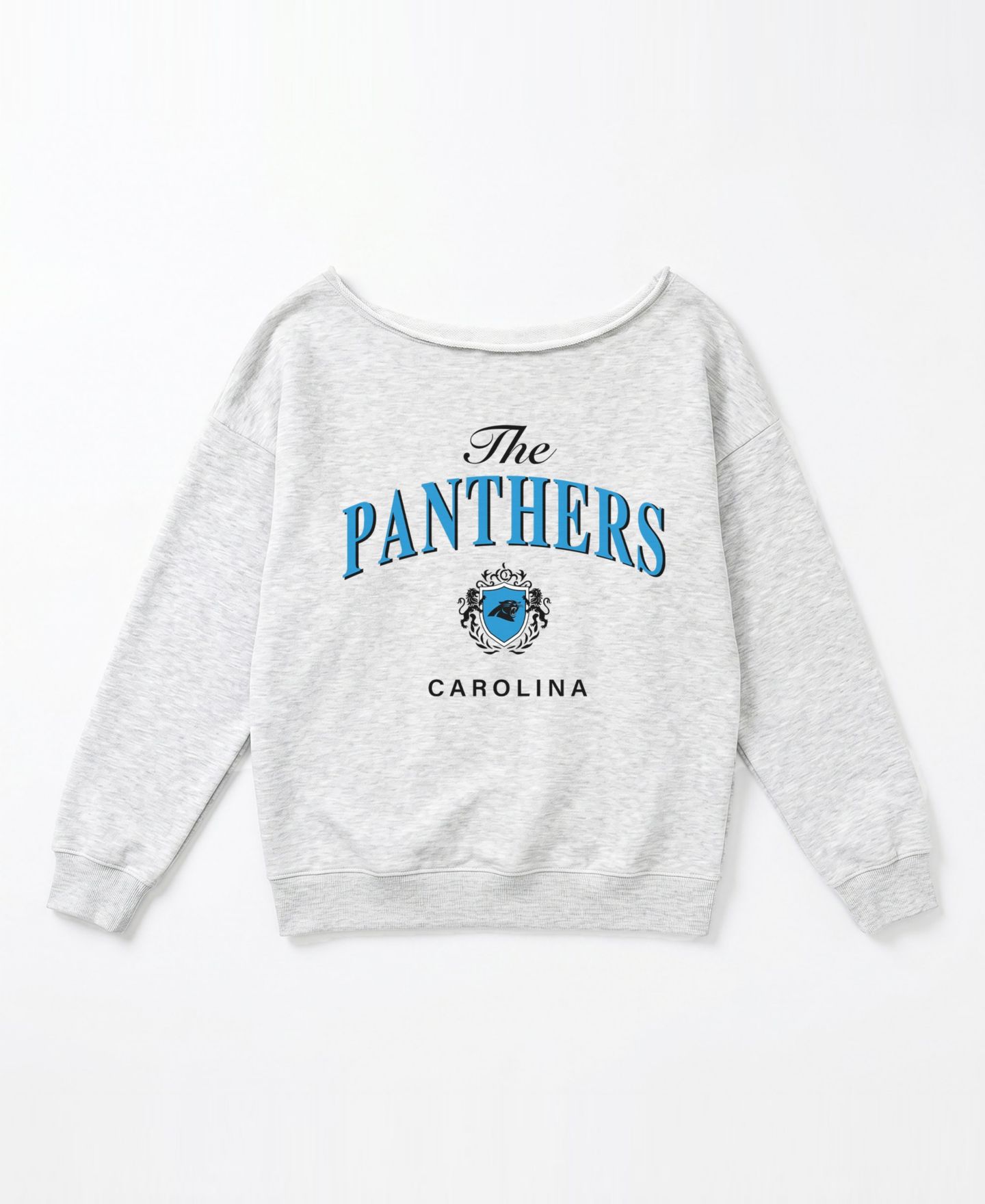 Женская толстовка Gameday Couture Carolina Panthers Offsides Energy Long-Sleeve Off-Shoulder Cotton-Blend Pullover — фото 5