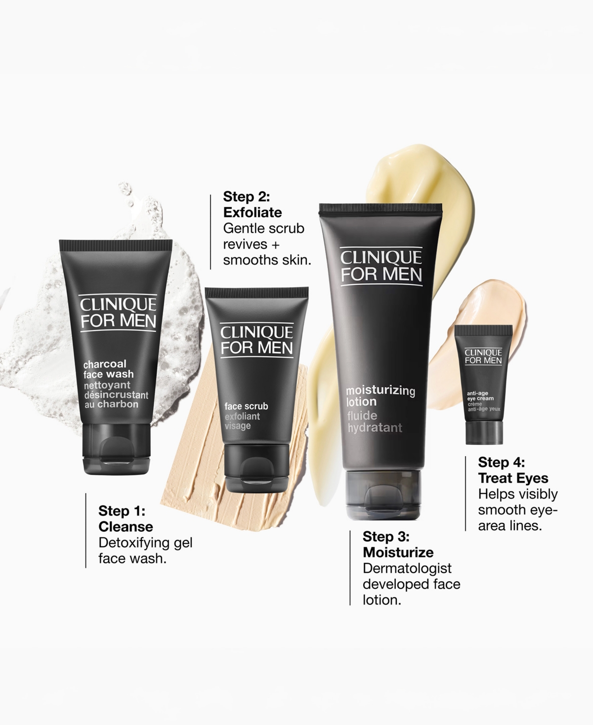 Clinique Men's 4-Piece Daily Hydration Skincare Set