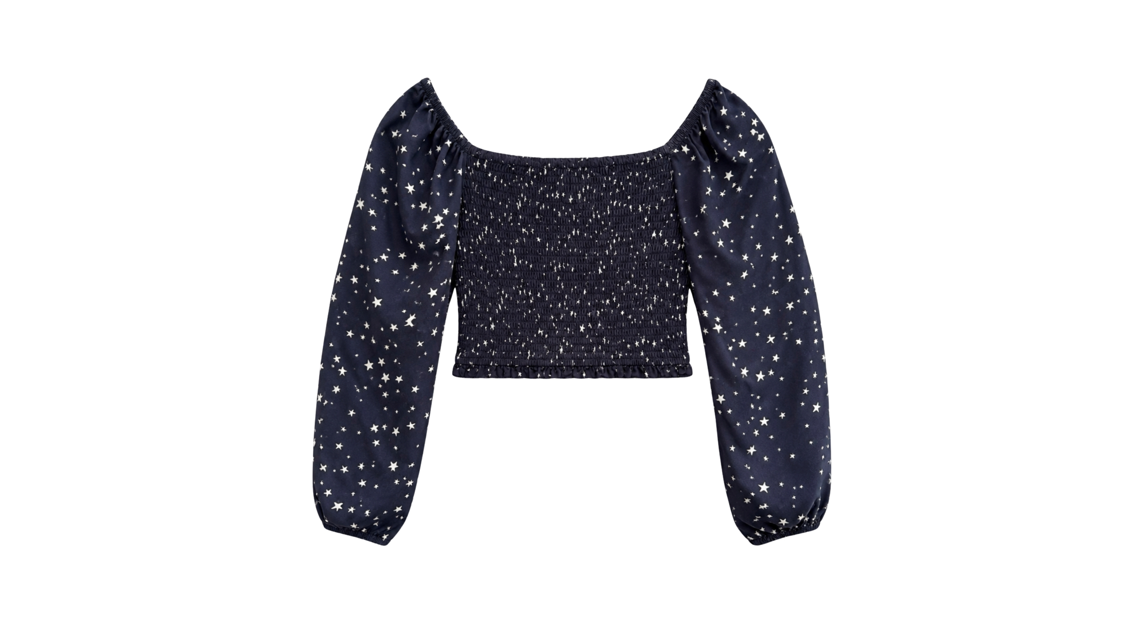 With Jules Girls' 7-16 Mini Star Printed Long-Sleeve Top
