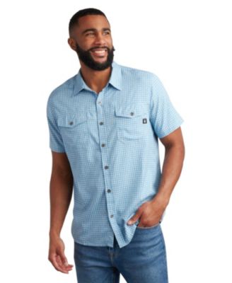 Men's Mini Check Slim-Fit Button-Down Shirt