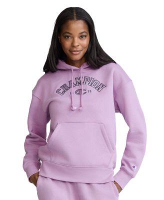 Women's Fleece Long-Sleeve Satin Applique Hoodie