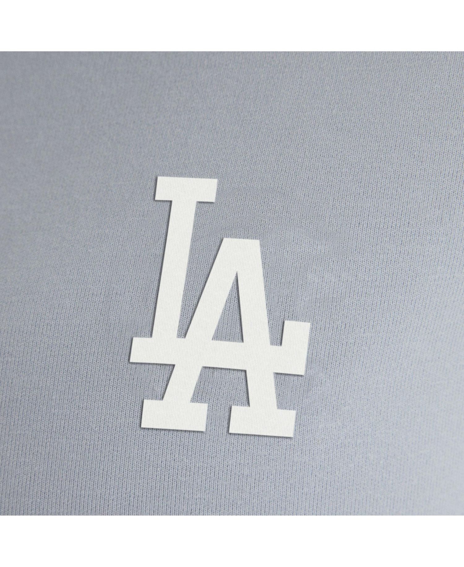 Women's Gray Los Angeles Dodgers Oversized Clutch Tri-Blend Half-Zip Pullover Sweatshirt
