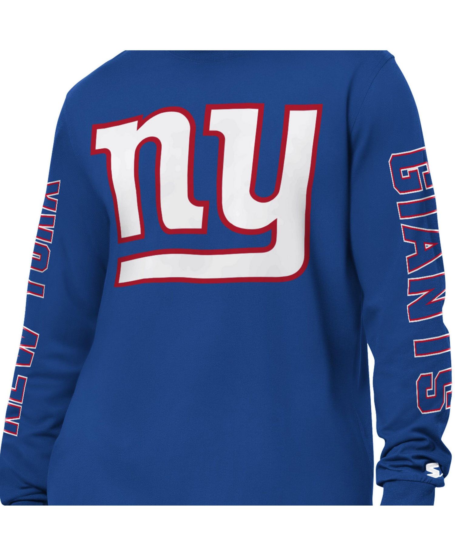 Men's Royal New York Giants Clutch Hit II Long-Sleeve T-Shirt